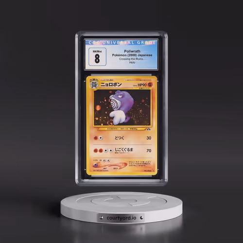 2000 Pokémon Neo 2 #062 Poliwrath - Holo (CGC 8 NM-MT)