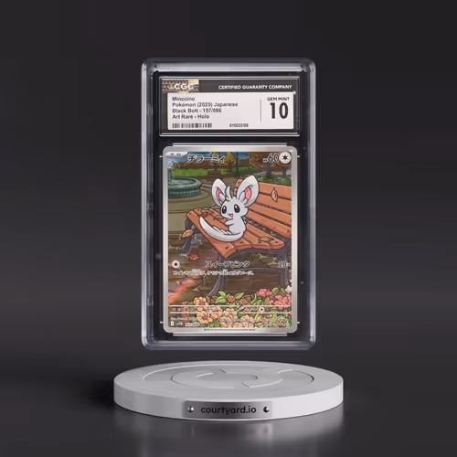 2025 Black Bolt - sv11B #157/086 Minccino - Art Rare Holo (CGC 10 GEM MINT)