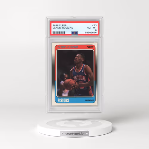 1988 Fleer #43 Dennis Rodman (PSA 8 NM-MT)