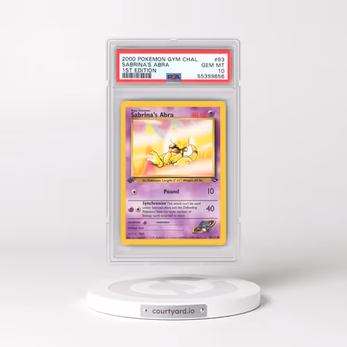 2000 Pokémon Gym Challenge #93 Sabrina's Abra - 1st Edition (PSA 10 GEM MINT)