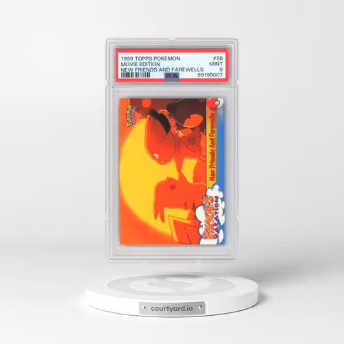 1999 Topps Pokémon the Movie Edt #59 Movie Edition - New Friends and Farewells (PSA 9 MINT)