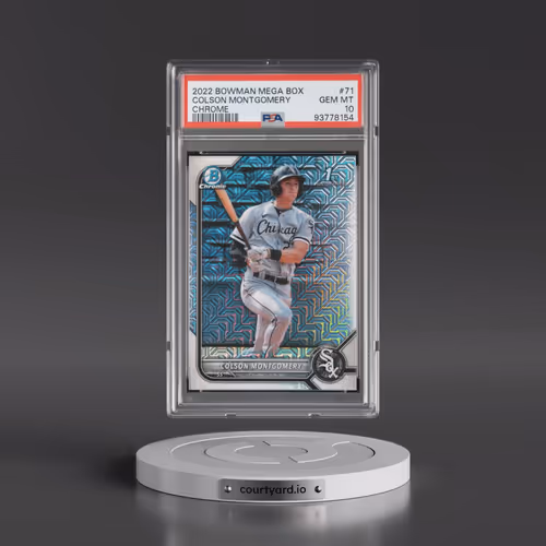 2022 Bowman Mega Box Chrome #71 Colson Montgomery (PSA 10 GEM MINT)