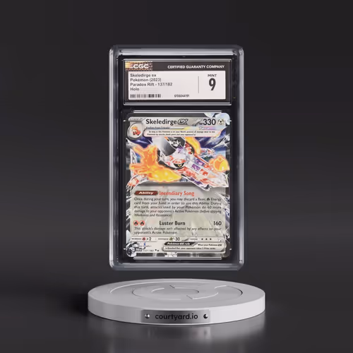 2023 Pokémon Par EN-Paradox Rift #137 Skeledirge EX - Holo (CGC 9 MINT)