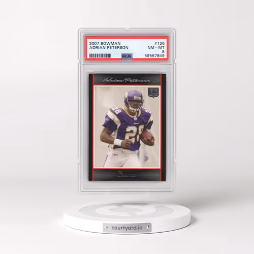 2007 Bowman #126 Adrian Peterson (PSA 8 NM-MT)