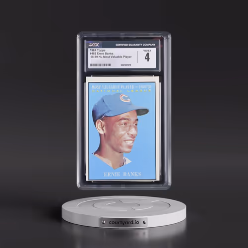 1961 Topps #485 Ernie Banks - MVP (CGC 4 VG-EX)
