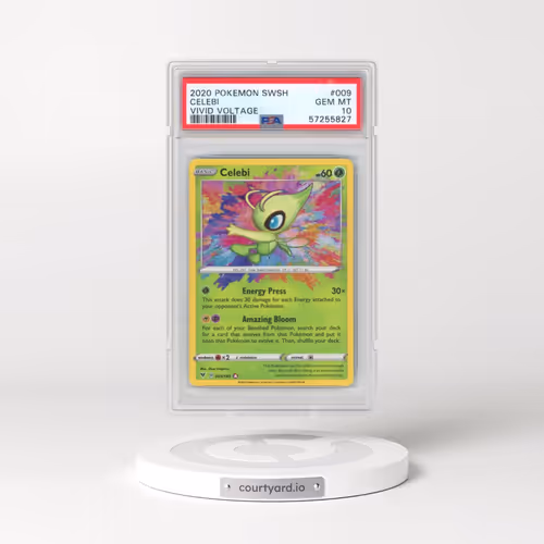 2020 Pokémon Sword & Shield Vivid Voltage #009 Celebi (PSA 10 GEM MINT)