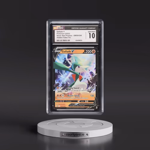 2017 Black Star Promos - Sword & Shield #SWSH258 Gallade V - Hidden Fates Tin (Holo) (CGC 10 GEM MIN