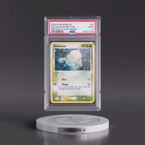 2004 Pokémon EX Fire Red & Leaf Green #55 Bulbasaur - Reverse Foil (PSA 9 MINT)