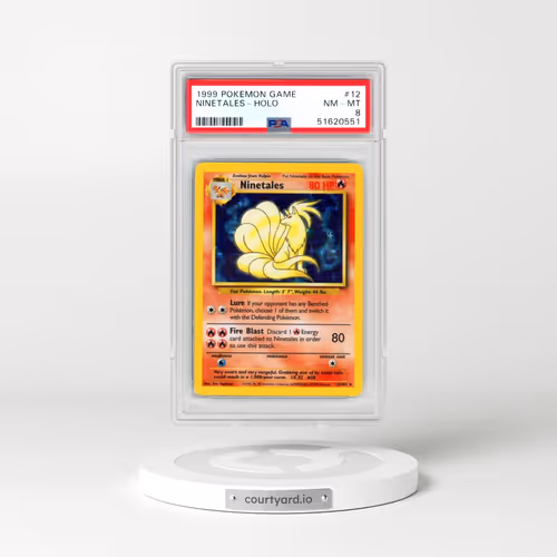 1999 Pokémon Game #12 Ninetales - Holo (PSA 8 NM-MT)