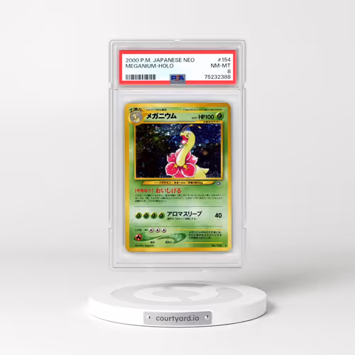 2000 Pokémon Neo #154 Meganium - Holo (PSA 8 NM-MT)