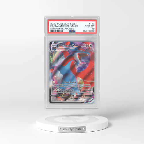 2020 Pokémon Sword & Shield Darkness Ablaze #144 Salamence Vmax - Full Art (PSA 10 GEM MINT)