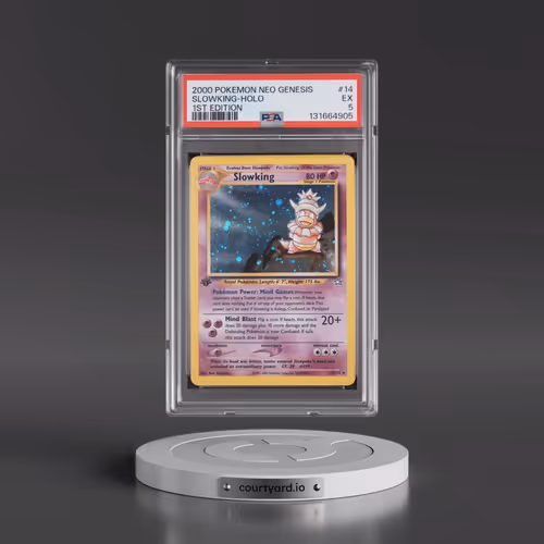 2000 Pokémon Neo Genesis #14 Slowking - 1st Edition Holo (PSA 5 EX)