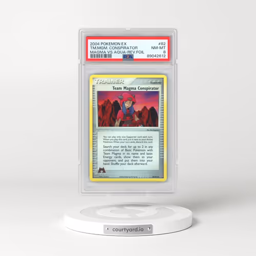 2004 Pokémon EX Team Magma VS Team Aqua #82 Team Magma Conspirator - Reverse Foil (PSA 8 NM-MT)