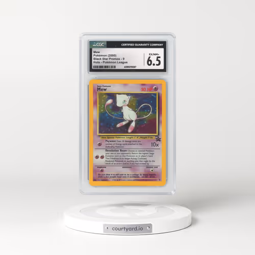 2000 Black Star Promo #9 Mew - Holo (CGC 6.5 EX-NM+)