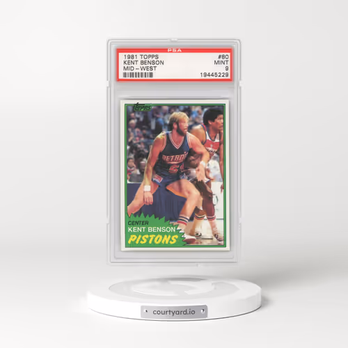 1981 Topps #80 Kent Benson - Mid-West (PSA 9 MINT)