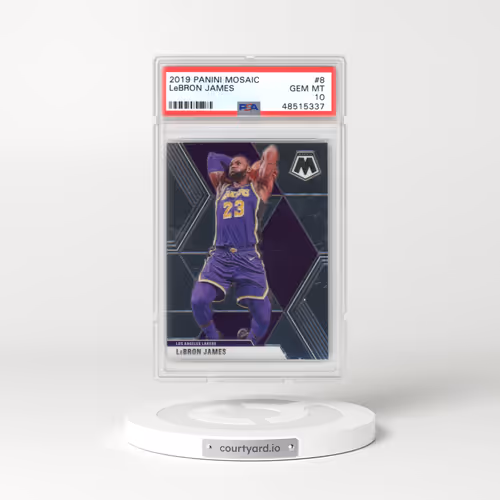 2019 Panini Mosaic #8 LeBron James (PSA 10 GEM MINT)