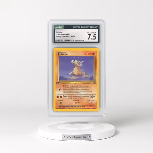 1999 Jungle #50/64 Cubone - 1st Edition 1st Edition (CGC 7.5 NM+)
