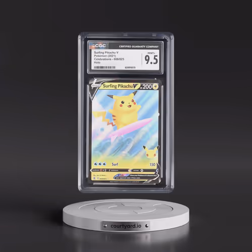 2021 Celebrations #008/025 Surfing Pikachu V - Holo (CGC 9.5 MINT+)