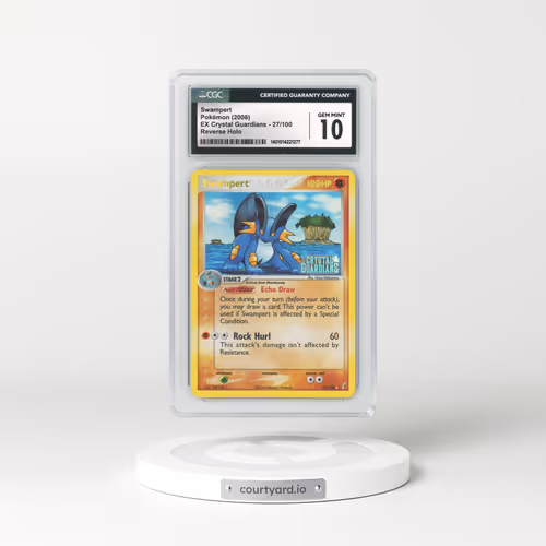 2006 EX Crystal Guardians #27 Swampert - Holo (CGC 10 GEM MINT)