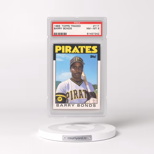 1986 Topps Traded #11T Barry Bonds (PSA 8 NM-MT)