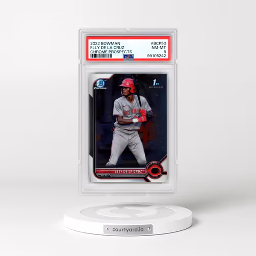 2022 Bowman Chrome Prospects #BCP50 Elly de La Cruz (PSA 8 NM-MT)
