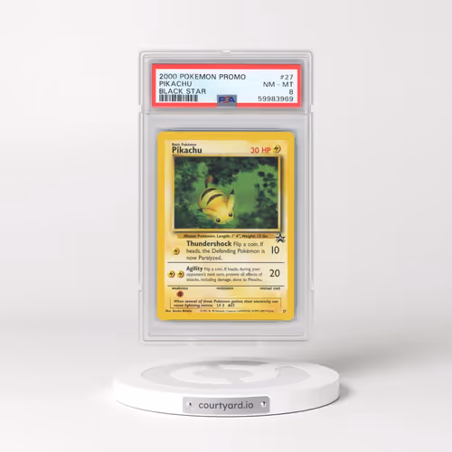 2000 Pokémon Promo Black Star #27 Pikachu (PSA 8 NM-MT)