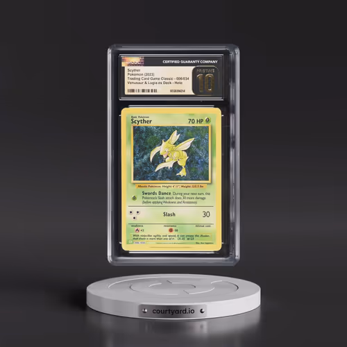 2023 Pokémon CLV-Trading Card Game Classic Venusaur & Lugia EX Deck #006 Scyther (CGC 10 PRISTINE)