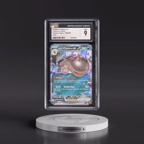 2024 Pokémon Paf EN-Paldean Fates #059 Paldean Clodsire EX - Holo (CGC 9 MINT)