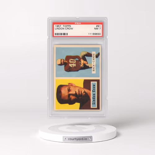 1957 Topps #91 Lindon Crow (PSA 7 NM)
