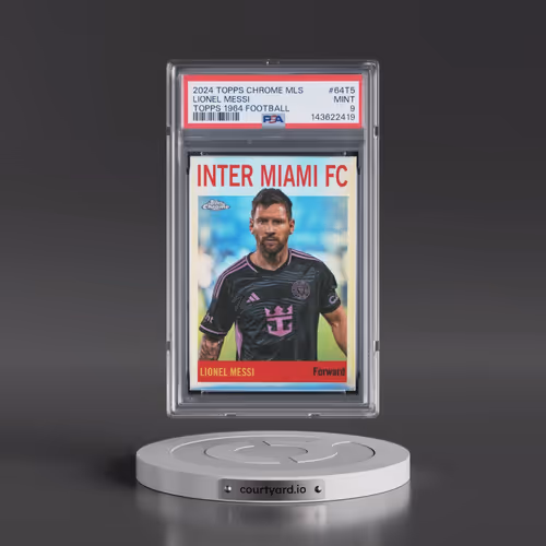 2024 Topps Chrome MLS Topps 1964 Football #64T5 Lionel Messi (PSA 9 MINT)