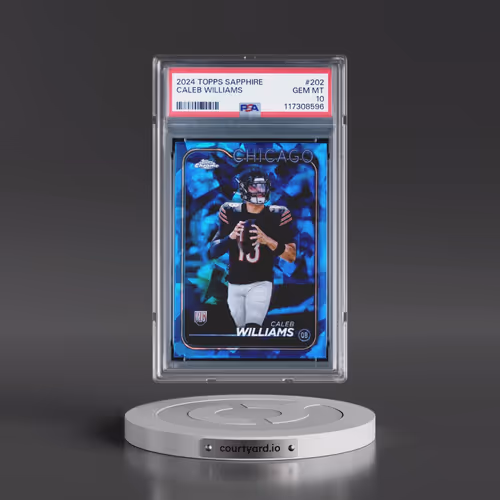 2024 Topps Chrome Sapphire #202 Caleb Williams (PSA 10 GEM MINT)