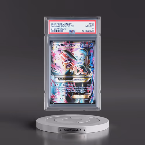 2016 Pokémon XY Steam Siege #112 M Gardevoir EX - Holo Full Art (PSA 8 NM-MT)