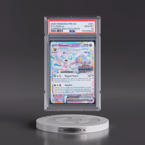 2025 Pokémon Pre EN-Prismatic Evolutions #041 Sylveon EX - Holo Surprise Box Exclusive (PSA 10 GEM M