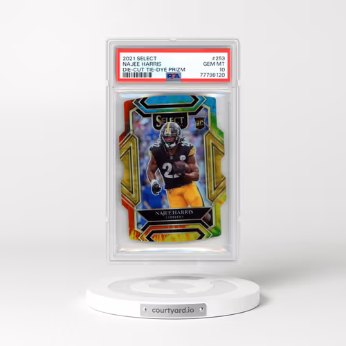 2021 Panini Select #253 Najee Harris - Die-Cut Tie-Dye Prizm (PSA 10 GEM MINT)