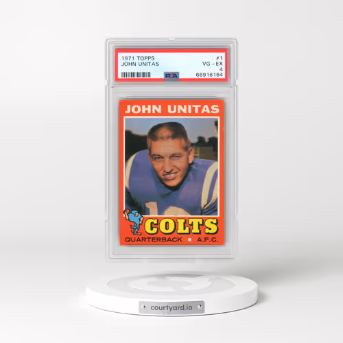 1971 Topps #1 John Unitas (PSA 4 VG-EX)