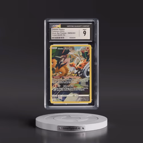 2017 Black Star Promos - Sword & Shield #SWSH283 Galarian Zapdos - Crown Zenith Tin (Holo) (CGC 9 MI