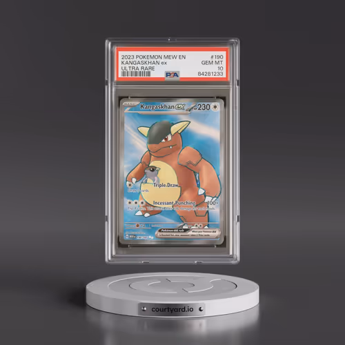 2023 Pokémon Mew EN-151 #190 Kangaskhan EX - Holo Ultra Rare (PSA 10 GEM MINT)