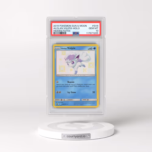 2019 Pokémon Sun & Moon Hidden Fates #SV8 Alolan Vulpix - Holo (PSA 10 GEM MINT)