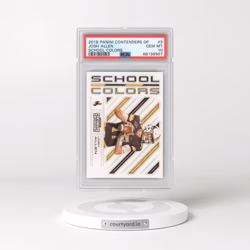 2018 Panini Contenders Draft Picks School Colors #3 Josh Allen (PSA 10 GEM MINT)