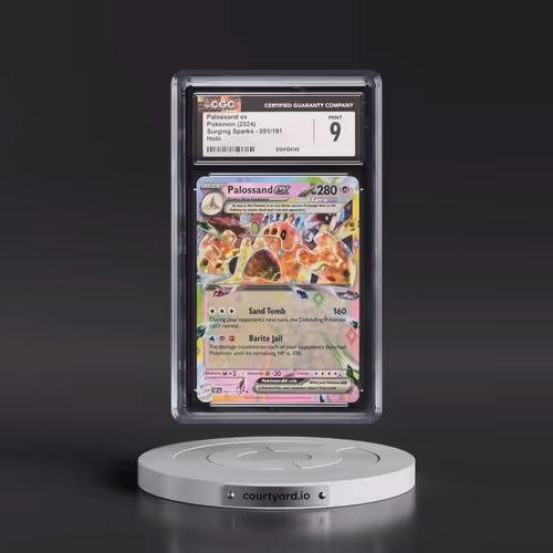 2024 Pokémon Ssp EN-Surging Sparks #091 Palossand EX - Holo (CGC 9 MINT)