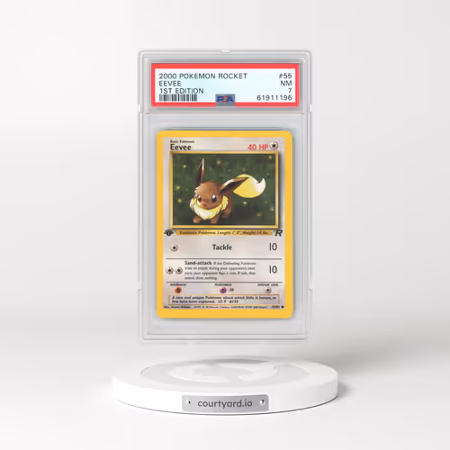 2000 Pokémon Rocket #55 Eevee - 1st Edition (PSA 7 NM)