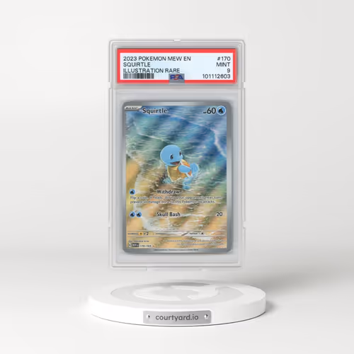 2023 Pokémon Mew EN-151 #170 Squirtle - Illustration Rare (PSA 9 MINT)