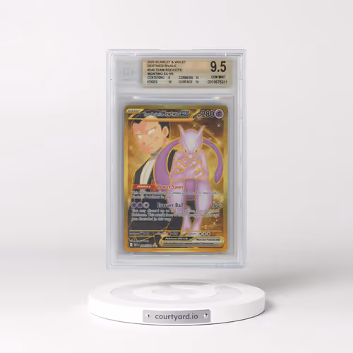 2025 Pokémon Dri EN-Destined Rivals #240 Team Rocket's Mewtwo EX - Holo Hyper Rare (BGS 9.5 GEM MINT