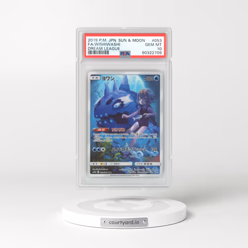2019 Japanese Dream League #53 Wishiwashi - Full Art Holo (PSA 10 GEM MINT)