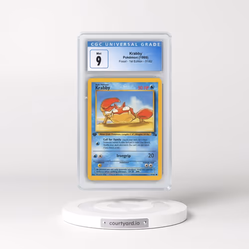 1999 Fossil #51/62 Krabby - 1st Edition 1st Edition (CGC 9 MINT)