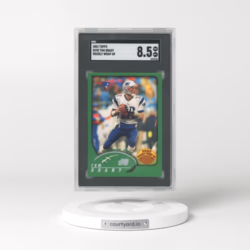 2002 Topps #295 Tom Brady - Weekly Wrap Up (SGC 8.5 NM-MT+)
