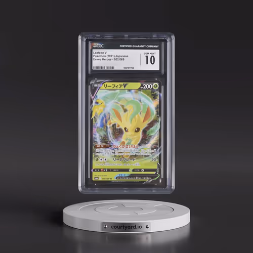 2021 Eevee Heroes #002/069 Leafeon V - Holo (CGC 10 GEM MINT)