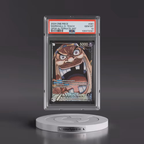 2024 One Piece OP09-Emperors in the New World #081 Marshall D. Teach - Alternate Art (PSA 10 GEM MIN