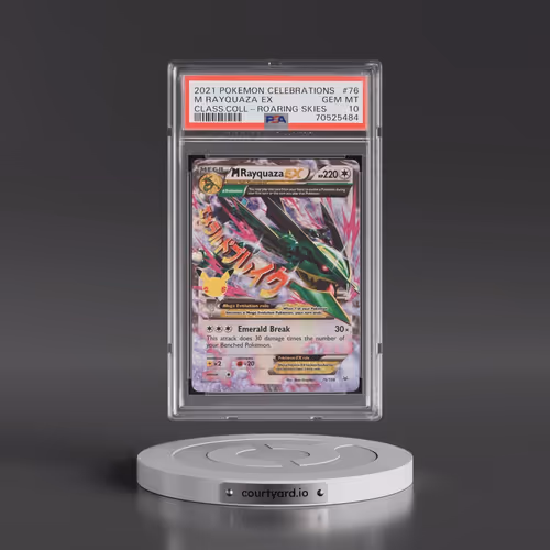 2021 Pokémon Celebrations Classic Collection #76 M Rayquaza EX - Holo (PSA 10 GEM MINT)