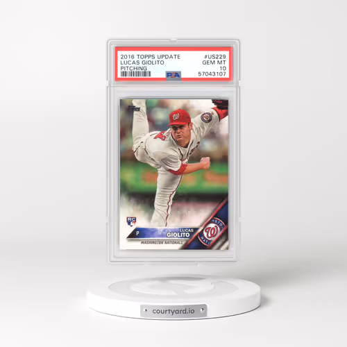 2016 Topps Update #US229 Lucas Giolito - Pitching (PSA 10 GEM MINT)